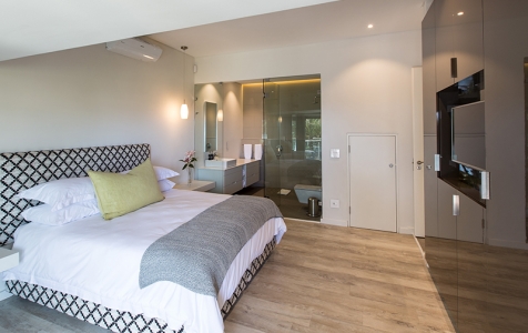 Bedroom 4 is a luxurious affair complete with expansive king size bed and TV – you’ll never want to leave!