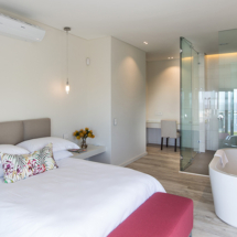 Bedroom 2 on the ground floor offers you everything you need with its queen size bed, bath and shower. Lie in bed and let the Atlantic Ocean views lull you to sleep and ease you awake.